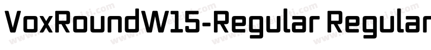 VoxRoundW15-Regular Regular字体转换